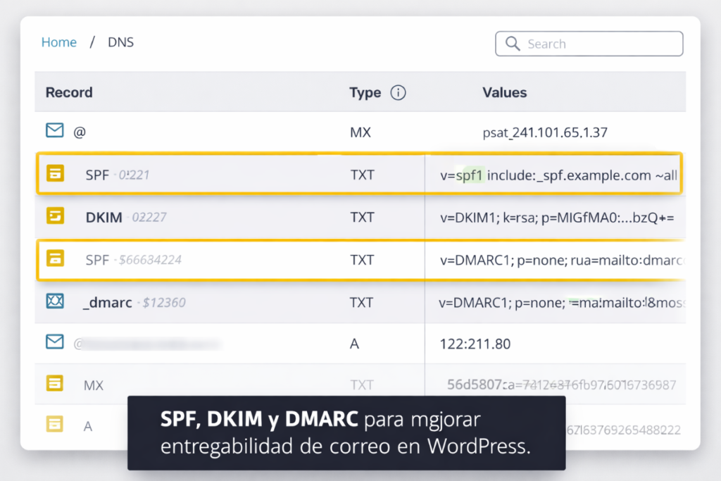 Configuración de servidor smtp en página web: guía paso a paso 3 Spf, Dkim Y Dmarc Para Mejorar Entregabilidad De Correo En Wordpress.